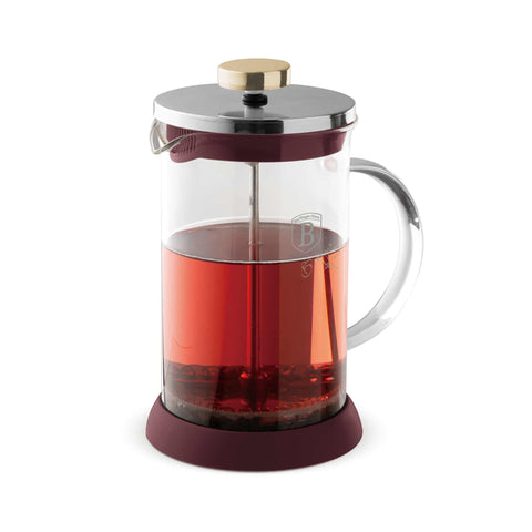  BH/8585, Cafetera de émbolo para café y té de 800 ml, Burdeos mate, cafetera de émbolo para café y té, cafetera de émbolo para café y té, prensa francesa, electrodomésticos de cocina, cafetera