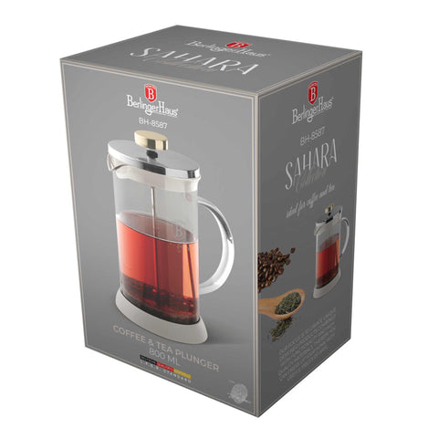 BH/8587, Cafetera de émbolo para café y té de 800 ml, Crema mate, Cafetera de émbolo para café y té, Cafetera de émbolo para café y té, Prensa francesa, Electrodomésticos de cocina, Cafetera