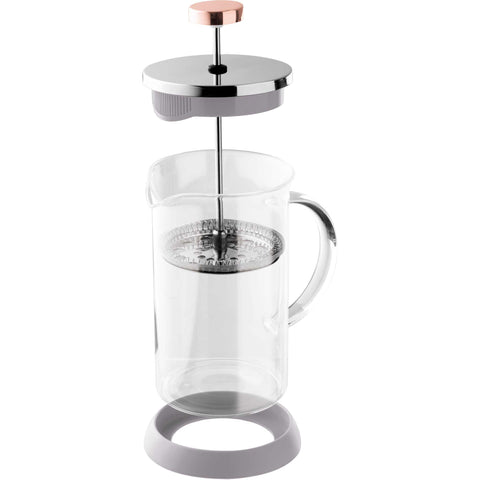 Cafetera de émbolo para café y té, prensa francesa, cafetera de émbolo para café y té, gris topo mate, NUEVA, BH/8589