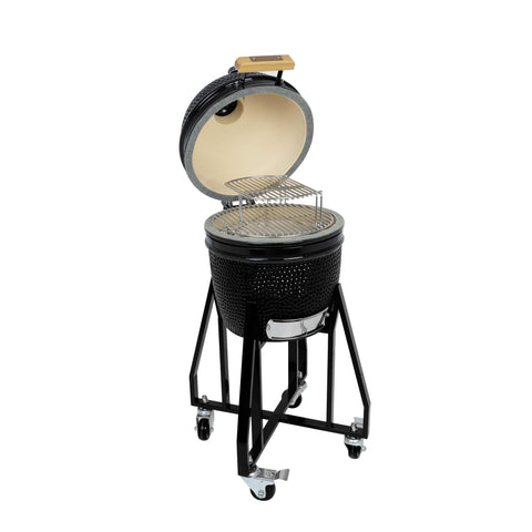  BH/8599, Parrilla Kamado compacta, Negra, para exteriores, Parrilla Kamado, Parrilla para exteriores, Parrillas y barbacoas