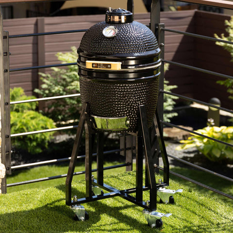  BH/8599, Parrilla Kamado compacta, Negra, para exteriores, Parrilla Kamado, Parrilla para exteriores, Parrillas y barbacoas