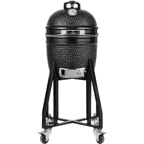 BH/8599, NUEVO, Parrilla Kamado compacta, negra, para exteriores - parrilla kamado, parrilla kamado, parrilla para exteriores