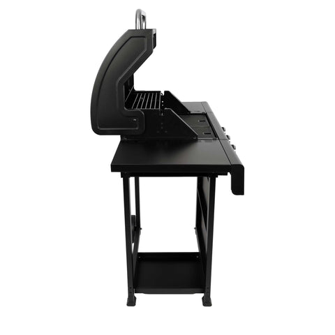 Product image of Outdoor gas barbecue grill 3burners. Part of the outdoor . Features: • XL SIZE: Cooking area: 50*41,5 cm • Main burners: 2,2 KW*3 • Thermometer in the top (lid) • Cold roll steel lid, side and front panels, control p.... (Studio view). Official Berlinger Haus product, boosted by Promintra sl.