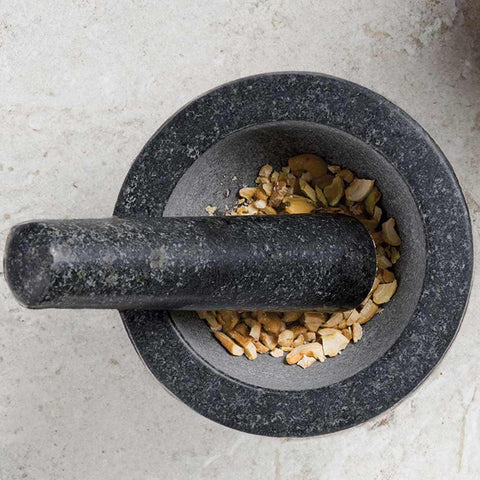  BH/8608, Mortero, Negro, Oro Rosa, Mortero, Granito