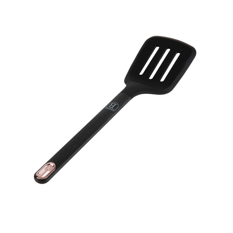 BH/8611, NUEVO, Espátula ranurada, negro, oro rosa, herramientas de cocina, espátula ranurada, herramienta de cocina, utensilio de cocina, utensilio de cocina, aparato de cocina