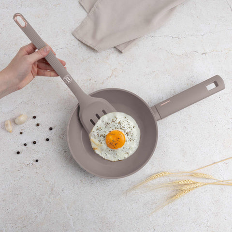  BH/8618, juego de herramientas de cocina de 6 piezas con soporte, gris topo mate, juego de herramientas de cocina de 6 piezas con soporte, juego de herramientas de cocina, herramientas de cocina, utensilios de cocina, utensilios de cocina, aparatos de cocina, cucharón para sopa, cuchara de cocina, espumadera, cucharón para espaguetis, espátula ranurada, soporte, juego de utensilios