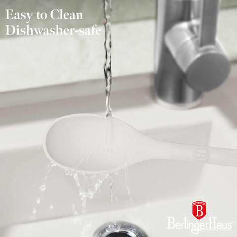 BH/8619, juego de herramientas de cocina de 6 piezas con soporte, crema mate, juego de herramientas de cocina de 6 piezas con soporte, juego de herramientas de cocina, herramientas de cocina, utensilios de cocina, utensilios de cocina, aparatos de cocina, cucharón para sopa, cuchara de cocina, espumadera, cucharón para espaguetis, espátula ranurada, soporte, juego de utensilios