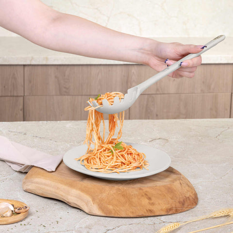 BH/8619, juego de herramientas de cocina de 6 piezas con soporte, crema mate, juego de herramientas de cocina de 6 piezas con soporte, juego de herramientas de cocina, herramientas de cocina, utensilios de cocina, utensilios de cocina, aparatos de cocina, cucharón para sopa, cuchara de cocina, espumadera, cucharón para espaguetis, espátula ranurada, soporte, juego de utensilios