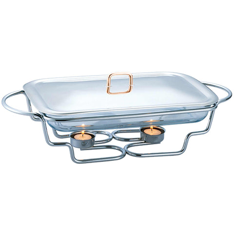 BH/8621, NUEVO, Calentador de alimentos rectangular 3L, acero inoxidable, calentador de alimentos, calentador de alimentos, rectangular