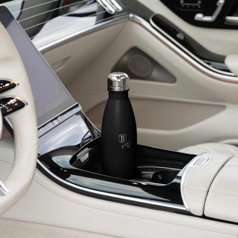  BH/8624, termo de vacío de 0,5 l, negro y plateado, termo de vacío, termo