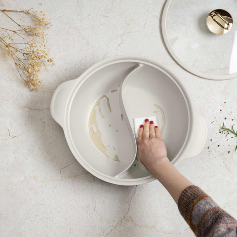  BH/8628, Olla caliente con tapa 30cm, Crema mate, Olla caliente 30 cm, Aluminio fundido, Olla caliente, Olla caliente con tapa, Batería de cocina, Cocina, Ollas y cazuelas, Olla