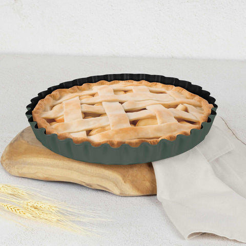 BH/8631, Molde para tarta/pastel 28x3,5cm, Verde Mate, utensilios para hornear, molde para tarta/pastel, molde para tarta, molde para pastel, horneado, Molde para tartas y pasteles