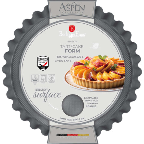  BH/8634, Molde para tarta/pastel 28x3,5cm, Gris Mate, utensilios para hornear, molde para tarta/pastel, molde para tarta, molde para pastel, horneado, Molde para tartas y pasteles