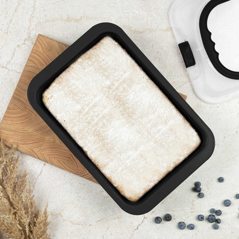  BH/8641, Asador rectangular con tapa, Negro mate, Utensilios para hornear, Asador rectangular a., Asador rectangular, Asador, Horneado