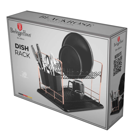  BH/8644, Escurreplatos, Negro, Oro rosa, Utensilios de cocina