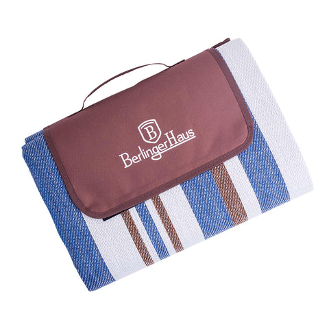  BH/8645,LP,BH,193,Manta de picnic,Marrón,Azul,Blanco,Exterior,Exterior y camping