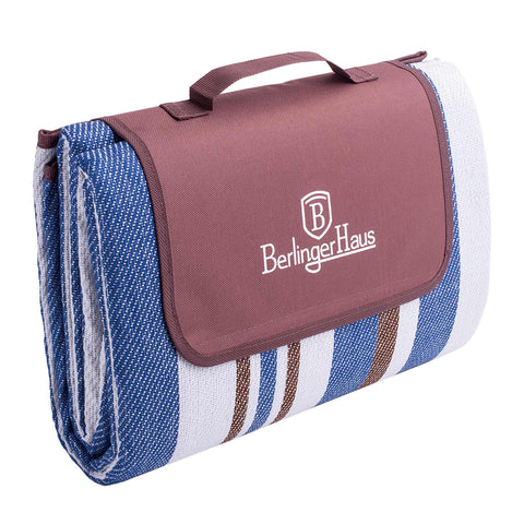  BH/8645,LP,BH,193,Manta de picnic,Marrón,Azul,Blanco,Exterior,Exterior y camping