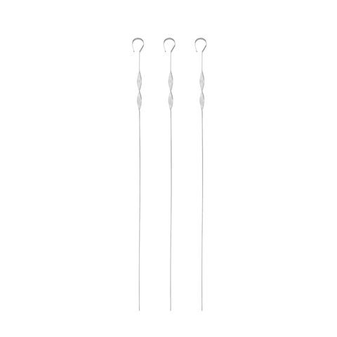  BH/8654, juego de 3 brochetas de acero inoxidable para exteriores, juego de 3 brochetas, accesorios para barbacoa