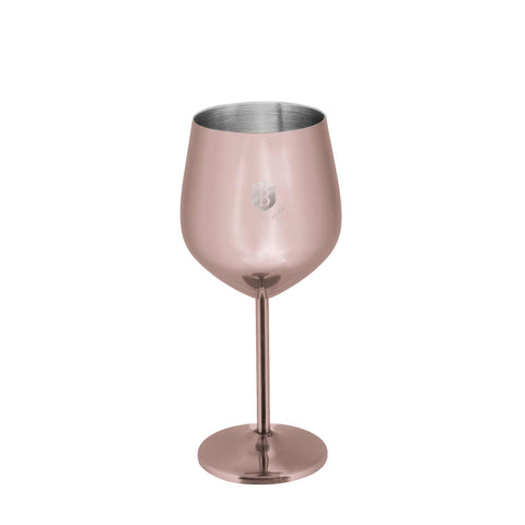 Juego de copas de vino, copa de metal, juego de 2 copas de vino, oro rosa, NUEVO, BH/8658