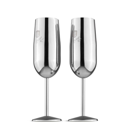 Juego De 2 Copas De Champán De Metal