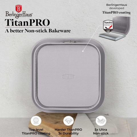  BH/8667,BH/8667N,Molde desmontable cuadrado 28x28cm,Topo mate,utensilios para hornear,molde desmontable cuadrado,pasteles,acoplamiento,horneado,Molde desmontable