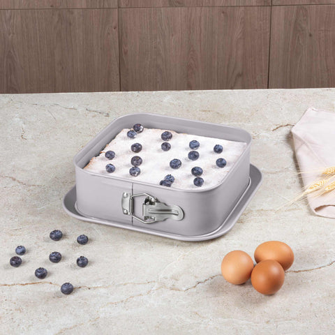  BH/8667,BH/8667N,Molde desmontable cuadrado 28x28cm,Topo mate,utensilios para hornear,molde desmontable cuadrado,pasteles,acoplamiento,horneado,Molde desmontable