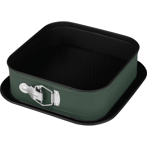  BH/8668, Molde desmontable cuadrado 28x28cm, Verde mate, Utensilios para hornear, Molde desmontable cuadrado, Pastel, Acoplamiento, Horneado, Molde desmontable