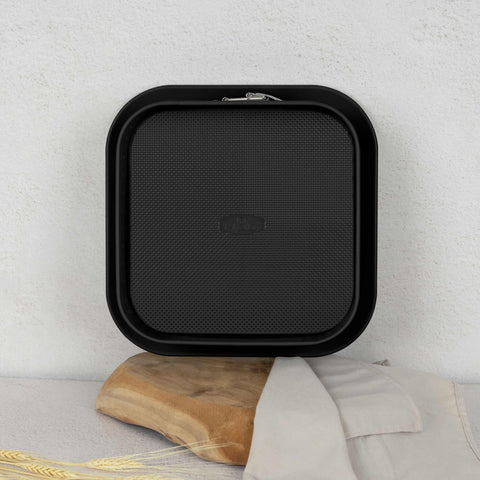  BH/8668, Molde desmontable cuadrado 28x28cm, Verde mate, Utensilios para hornear, Molde desmontable cuadrado, Pastel, Acoplamiento, Horneado, Molde desmontable