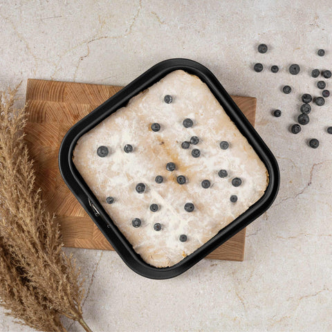  BH/8680, Molde desmontable cuadrado 28x28cm, Antracita mate, utensilios para hornear, molde desmontable cuadrado, pastel, acoplamiento, horneado, molde desmontable