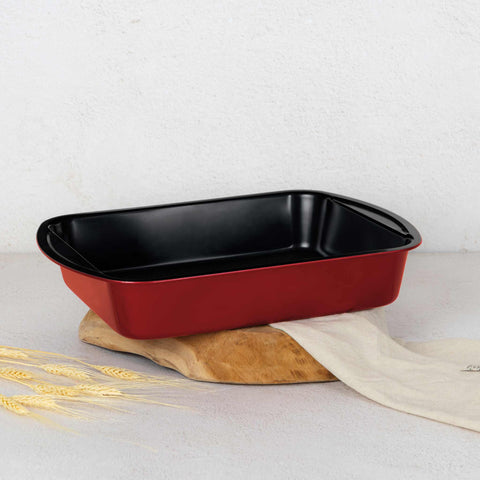  BH/8682,BH/7861,BH/1541,BH/1541A,BL-3218,Bandeja para asar rectangular 40x28,5cm,Borgoña,Rojo,utensilios para hornear,bandeja para asar rectangular a.,bandeja para asar rectangular,bandeja para asar,hornear,bandeja para asar