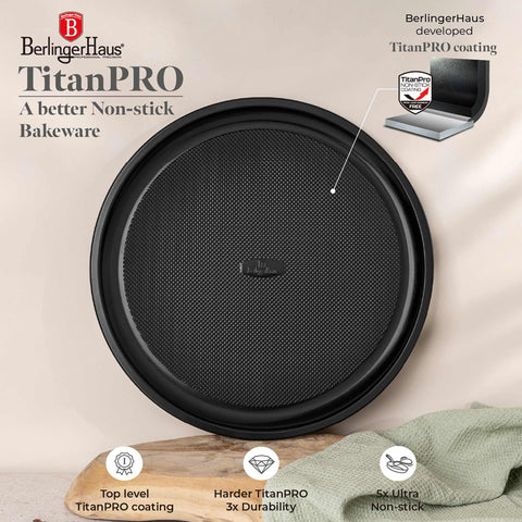  BH/8688, Molde para pizza de 32 cm, antracita mate, utensilios para hornear, molde para pizza, utensilios para hornear moldes para pizza, hornear