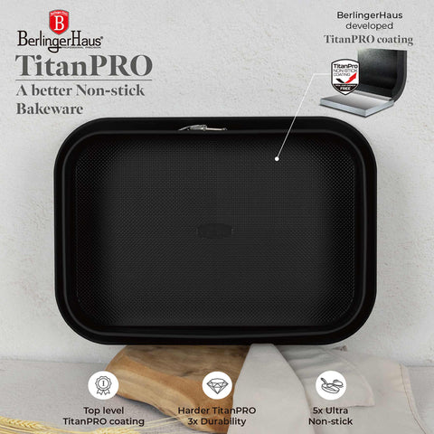  BH/8690, Molde desmontable rectangular 39x27cm, Antracita mate, utensilios para hornear, molde desmontable rectangular, molde desmontable cuadrado, pastel, acoplamiento, horneado, molde desmontable