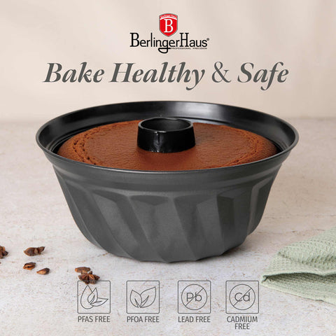  BH/8692, Molde Bundt 25cm, Antracita Mate, Utensilios para hornear, Molde Bundt, Horneado, Pastel