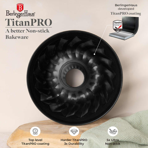  BH/8692, Molde Bundt 25cm, Antracita Mate, Utensilios para hornear, Molde Bundt, Horneado, Pastel