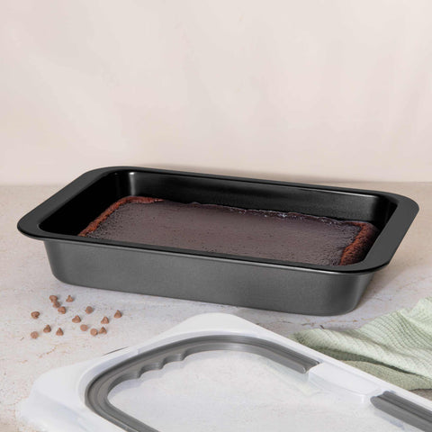  BH/8694, Asador rectangular con tapa, Antracita mate, utensilios para hornear, asador rectangular a., asador rectangular, asador, hornear