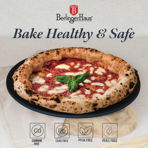  BH/8701, molde para pizza 32 cm, azul mate, utensilios para hornear, molde para pizza, molde para hornear pizza, hornear