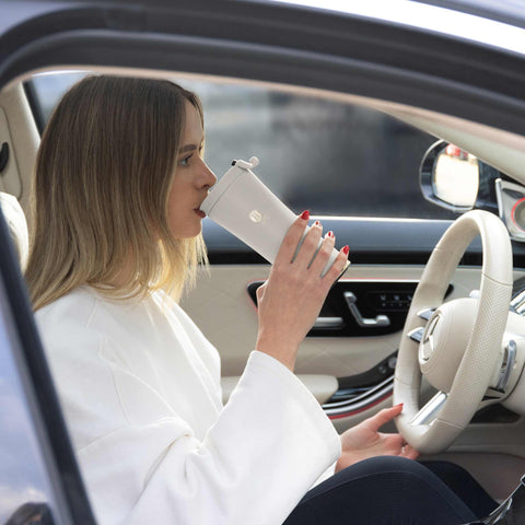  BH/8732, Taza de café 0,5L, Crema Mate, Taza de café, Taza de viaje, Botella, Frasco, Vajilla, Taza