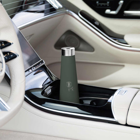  BH/8748, termo de vacío de 0,4 l, verde mate, termo de vacío, termo, almacenamiento de alimentos, frasco