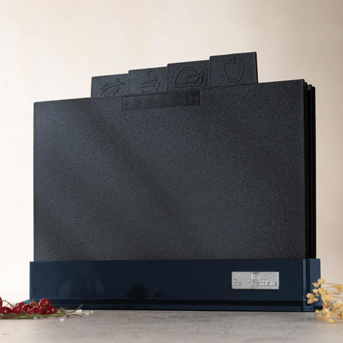  BH/8758, juego de tablas de cortar de 5 piezas, azul mate, juego de tablas de cortar, cuchillos y herramientas de corte, tabla de cortar