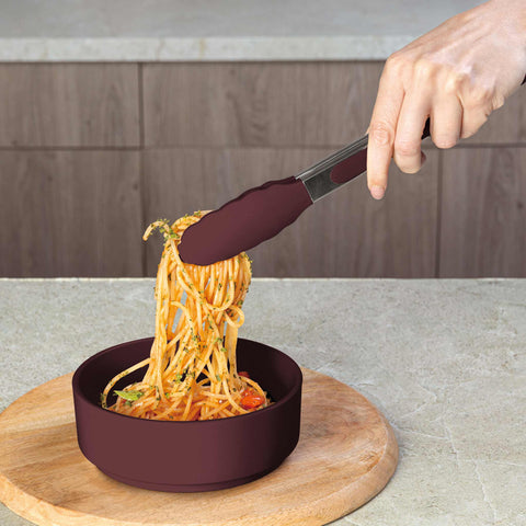  BH/8760, Pinza para alimentos, Burdeos mate, Utensilios de cocina, Pinzas