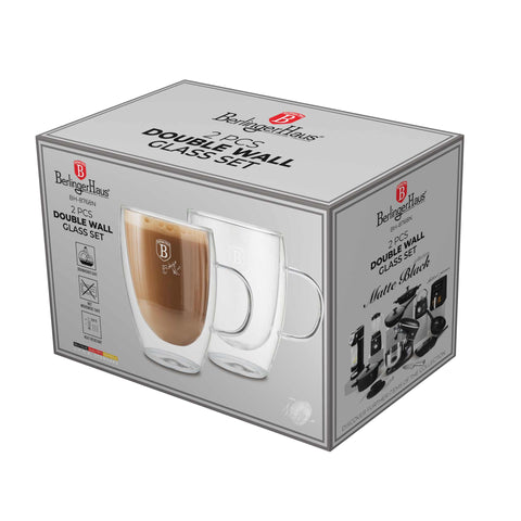 BH/8768N, BH/7994, BH/8768, juego de 2 tazas de vidrio, vidrio, juego de tazas, taza de vidrio, juego de tazas con asa, juego de 2 tazas, doble pared, accesorios de cocina, vajilla, té y café,Tableware,Glass