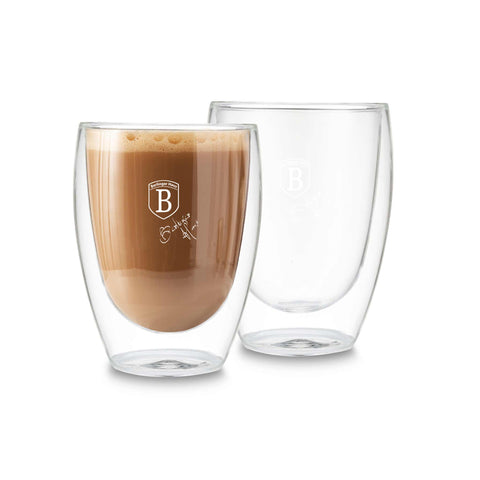 BH/8769N, BH/7995, BH/8769, juego de 2 tazas de vidrio, vidrio, juego de tazas, taza de vidrio, juego de tazas sin asa, juego de 2 tazas, doble pared, accesorios de cocina, vajilla, té y café,Tableware,Glass