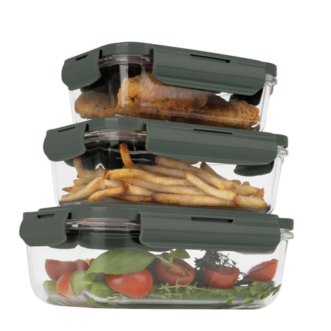 Juego De 3 Recipientes De Vidrio Para Alimentos, Imagen conceptual