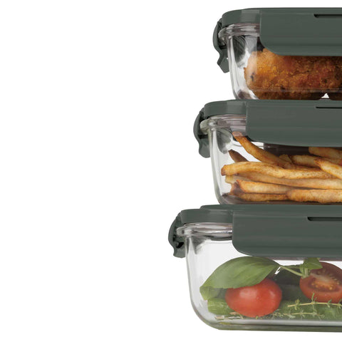 Juego De 3 Recipientes De Vidrio Para Alimentos, Imagen conceptual