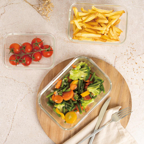 Juego De 3 Recipientes De Vidrio Para Alimentos, Imagen lifestyle