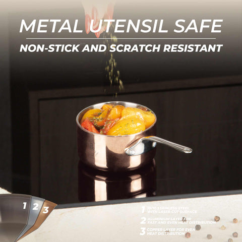  BH/8802, Cacerola de 7 cm, Cobre, Cacerola de 7 cm a., Cacerola, Batería de cocina, Cocina, Ollas y cazuelas, Cacerola