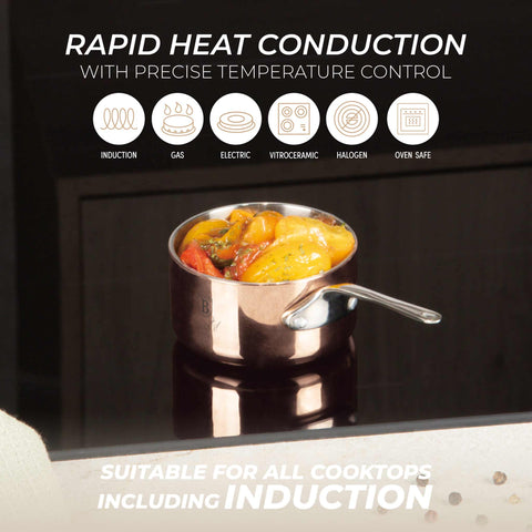  BH/8802, Cacerola de 7 cm, Cobre, Cacerola de 7 cm a., Cacerola, Batería de cocina, Cocina, Ollas y cazuelas, Cacerola