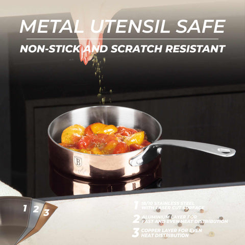  BH/8805, Sartén 12cm, Cobre, Sartén 12 cm, Sartén, Sartén, Utensilios de cocina, Cocina