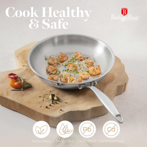  BH/8809, Sartén de 28 cm, Acero inoxidable, Cobre, Sartén de 28 cm, Sartén, Utensilios de cocina, Cocina, Sartenes