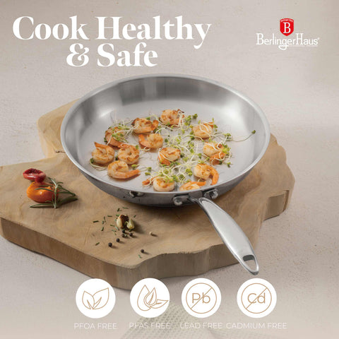  BH/8810, Sartén de 30 cm, Acero inoxidable, Cobre, Sartén de 30 cm, Sartén, Utensilios de cocina, Cocina, Sartenes